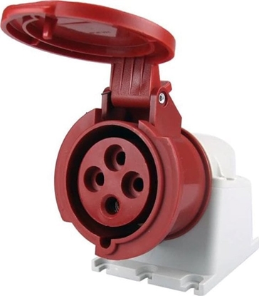 Attēls no FAMATEL Gniazdo stae 32A 4P 400V czerwone IP44 ECO* SpeedPRO 23396