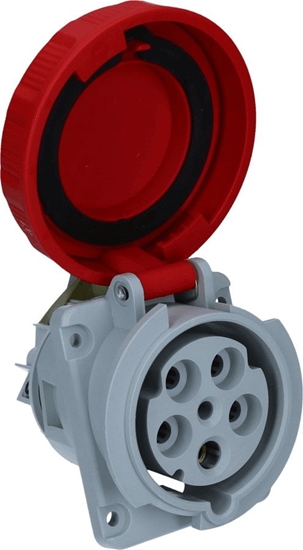 Изображение FAMATEL Gniazdo tablicowe skone 63A 5P 400V IP67 24335