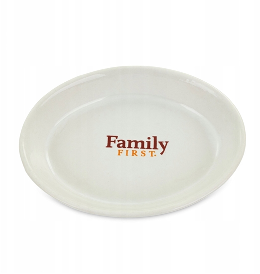Изображение Family First Talerzyk dla kota, biay, nadruk ceramiczny 11cm