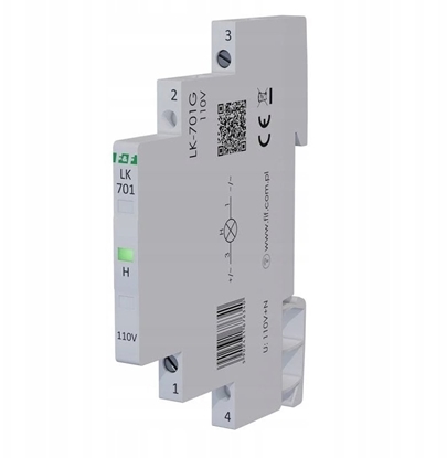 Picture of FF Lampka moduowa jednofazowa zielony 110V AC 1/2 moduu LK-701G-110