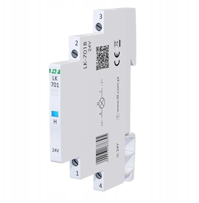 Picture of FF Lampka moduowa niebieska 12-48V AC/ 12-60V DC 1/2 moduu LK-701B-24