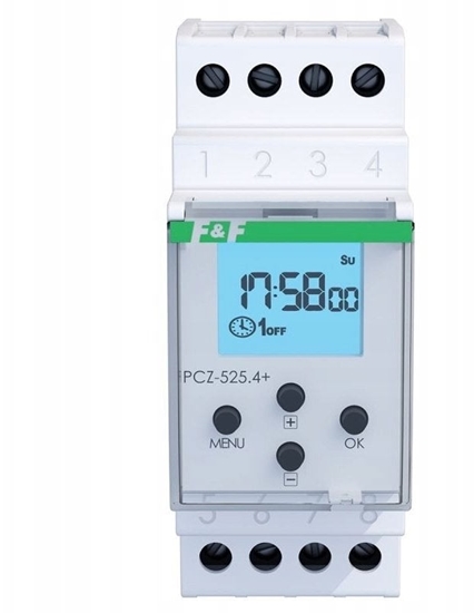 Picture of FF Zegar sterujcy astronomiczny z programowaln przerw nocn, 1-kanaowy z NFC, zewntrzne wejcie sterujce, iOS, Android, PCZ
