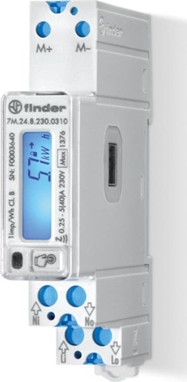 Picture of Finder Dwukierunkowy jednofazowy licznik energii MID 40A M-Bus NFC 7M.24.8.230.0310