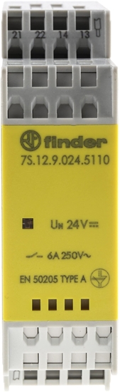 Picture of Finder Moduowy przekanik bezpieczestwa 1Z 1R 24V DC 7S.12.9.024.5110