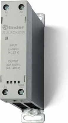 Изображение Finder Moduowy przekanik SSR na szyn DIN 1Z 30A 60 - 240V AC zaczanie w zerze sterowanie 230V (77.31.8.230.8050)