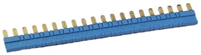 Изображение Finder Mostek grzebieniowy 20-torowy 36A 250V niebieski do zacisków A1 lub A2 (093.20)