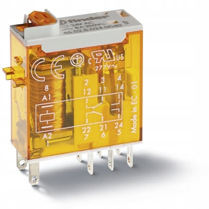 Picture of Finder Przekanik 24 V/AC 8 A 2 x omskifter 1 stk