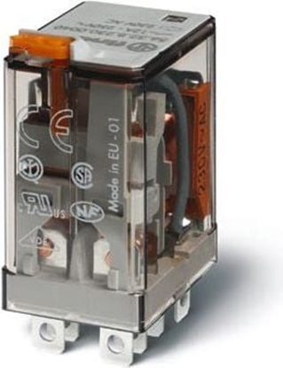 Picture of Finder Przekanik 2P 12A 230V AC przycisk testujcy mechaniczny wskanik zadziaania (56.32.8.230.0040)