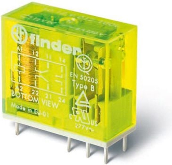 Picture of Finder Przekanik bezpieczestwa 2P 8A 24V DC styk AgNi + Au (50.12.9.024.5000)