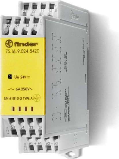 Picture of Finder Przekanik bezpieczestwa z wymuszonym prowadzeniem styków 7S.16.9.024.5420