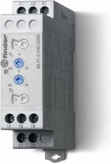 Picture of Finder Przekanik czasowy 1P 16A 24 - 240V AC / DC 0,05s - 10dni jednofunkcyjny LI, LE, PI, PE 250V (83.91.0.240.0000)