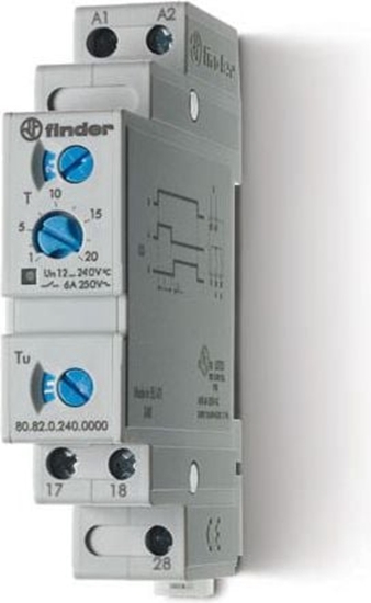 Picture of Finder Przekanik czasowy 2Z 6A 12-240V AC/DC 250V jednofunkcyjny SD gwiazda-trójkt 80.82.0.240.0000 - 80.82.0.240.0000