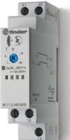 Picture of Finder Przekanik czasowy jednofunkcyjny AI 1P 16A 0.1s - 20h 24-240VAC/DC (80.11.0.240.0000)