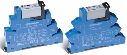 Attēls no Finder Przekanikowy modu sprzgajcy 14mm 2P 8A 24V AC / DC styki AgNi zaciski rubowe DIN 35mm (38.52.0.024.0060)