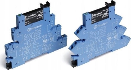 Picture of Finder Przekanikowy modu sprzgajcy 6,2mm, do linii dugich, SSR wyj. 2A/24V DC zasil. 230-240V AC 38.91.3.240.9024