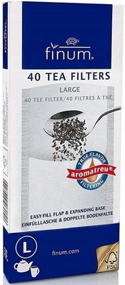 Attēls no Finum Filtry do herbaty Teaflip L 40 szt. - Biae