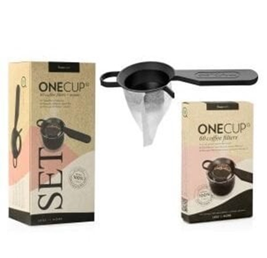 Picture of Finum Zestaw do filianki OneCup Set - Uchwyt + Filtry do kawy 60szt.