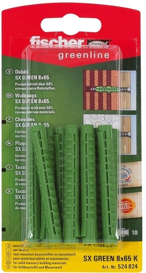 Picture of Fischer rubowa kotwa/rozporowy koek 10 szt. kotwa rozprna 65 mm