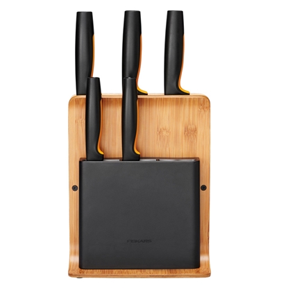 Изображение Fiskars FF 5-nazi melns un bambusa