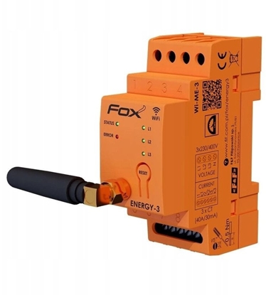 Изображение FOX Monitor-licznik zuycia energii 3 fazowy 400A Wi-Fi Energy-3-400 Wi-MEF-3-400