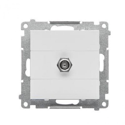 Picture of Gniazdo antenowe typu F Kontakt-Simon 55 TASF1.01/114 pojedyncze modu. Do instalacji indywidualnych jasnoszary mat