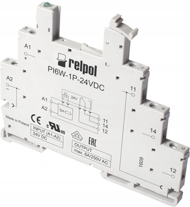 Изображение Gniazdo do przekanika RM699BV wejcie 24VAC/DC szeroko 6,2mm PI6W-1P-24VDC 855995