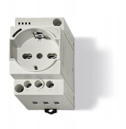 Picture of Gniazdo moduowe serwisowe na szyn DIN RAL7035 7U.00.8.230.0000