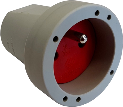 Picture of Gniazdo przenone PCV IP20 250V~ 16 A szare 12138