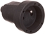 Изображение Gniazdo przenone z/u guma IP20 250V~ 16 A czarne 12146