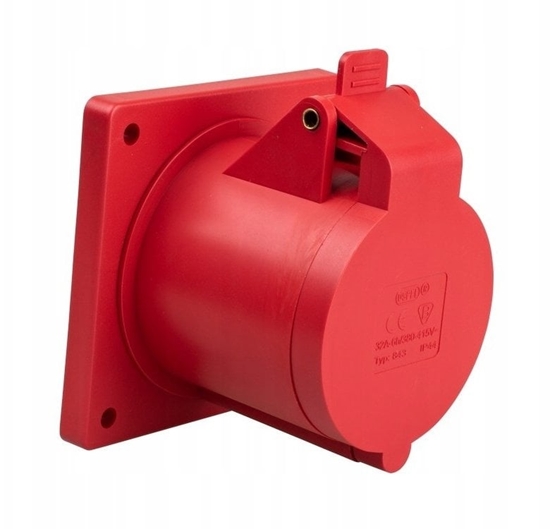 Изображение Gniazdo siowe do wbudowania 32A 3P + uziemienie GSW-4-32/22