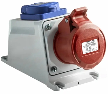 Picture of Gniazdo stae 16A 5P 400V + GS IP54 gniazdo z bolcem 23606F