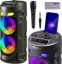 Picture of Gonik Defender Gonik CRASHBOOM Bluetooth 16W MP3/FM/SD/USB/AUX/TWS/LED/MIC/LCD KARAOKE czarny + mikrofon + pilot