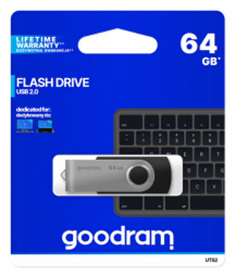 Picture of Goodram pendrive 64GB USB 2.0 Twister black