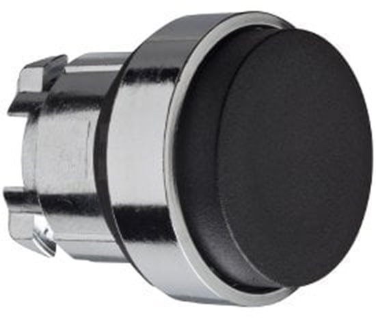 Изображение Gówka okrga przycisku czarna wyst. O22, z sam. powr., bez ozn. ZB4BL2