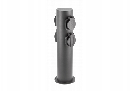 Attēls no GTV Supek ogrodowy CORTA-P 36, IP54 4*gniazdo Schuko, max.3500W, supek, grafit