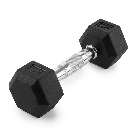 Изображение Gumijas pārklājuma HEX čuguna hantele 2,5 kg - UpForm