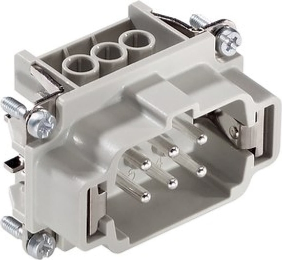 Picture of Harting Wkad zcza 6P+PE rubowy mski EPIC H-BE 6 SS 10190100