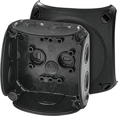 Изображение Hensel Puszka odgana do instalacji wewntrznych czarna IP66 z dawnicami membranowymi DK 0200 B 62000295