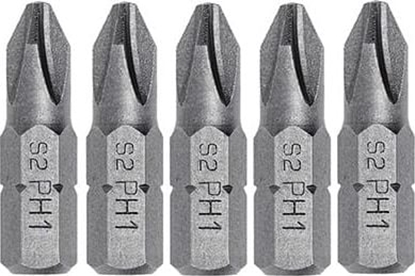 Attēls no Högert Technik bity krzyowe 25mm S2 PH1 5 sztuk (HT1S301)