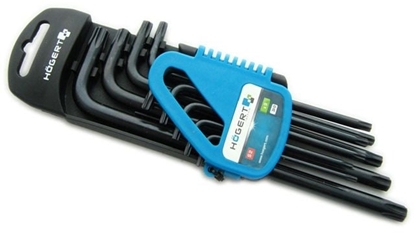 Attēls no Högert Technik Klucze TORX dugie stal S2 9 elementów (HT1W816)