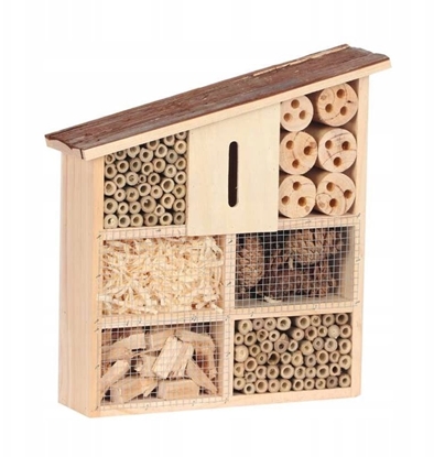 Изображение Hotel dla owadów, drewno 30x9x32 cm