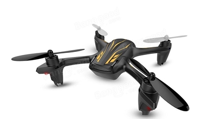 Attēls no HUBSAN Drons - Kvadrokopters 360º (H107P) ar pulti 2.4GHz, lādējas ar USB, 6-axis gryro, 4 kanāli - melns / Black