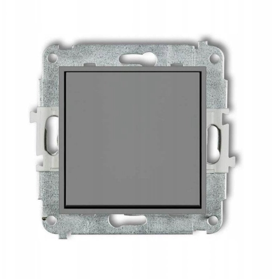 Изображение ICON Mechanizm cznika krzyowego (jeden klawisz bez piktogramu) szary mat 27IWP-6.1