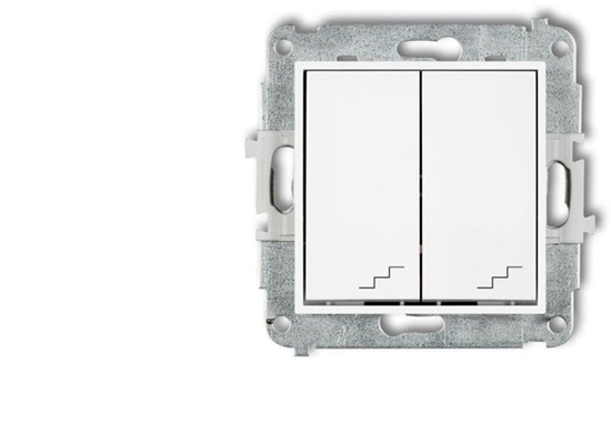 Picture of Karlik ICON Mechanizm cznika podwójnego schodowego biay mat 25IWP-33