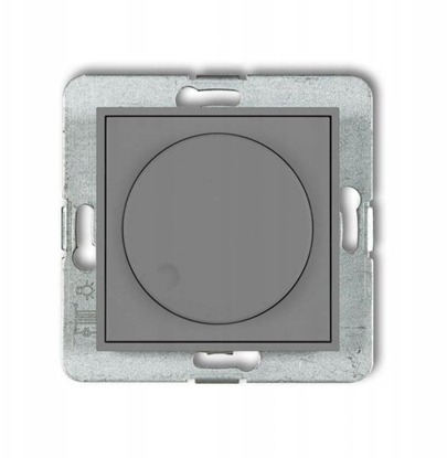 Изображение ICON Mechanizm elektronicznego regulatora owietlenia przyciskowo-obrotowego szary mat 27IRO-1
