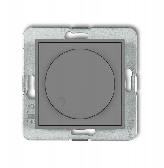 Picture of ICON Mechanizm elektronicznego regulatora owietlenia przyciskowo-obrotowego szary mat 27IRO-1