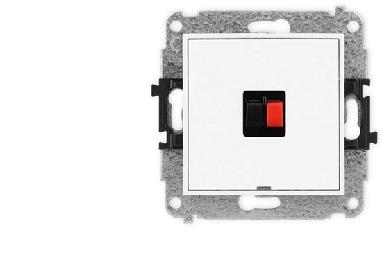 Picture of Karlik ICON Mechanizm gniazda gonikowego pojedynczego, bez pola opisowego biay IGGBO-1