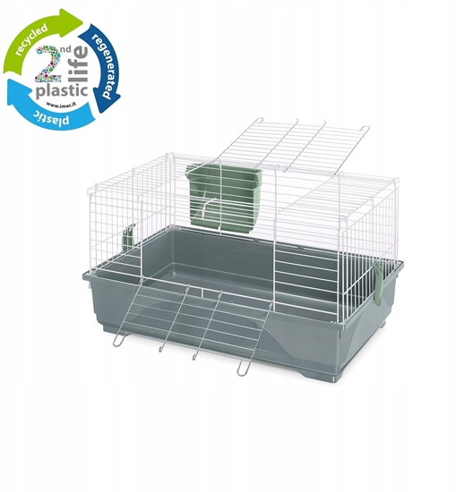 Изображение iMac Easy 80, klatka dla gryzoni i królików szary, 80x48,5x42 cm