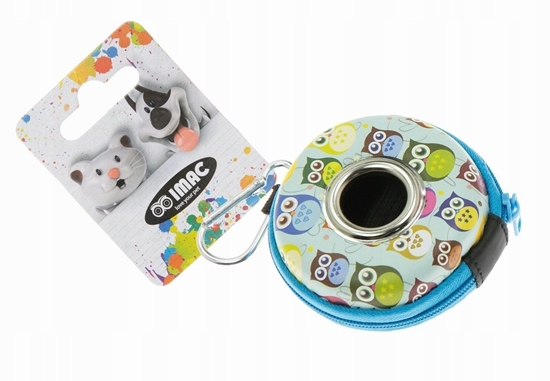 Picture of iMac Pojemnik na woreczki na odchody dla psa, plastik, w sowy, z 1 rolk woreczków