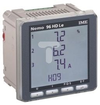 Picture of IME S.p.A. Miernik parametrów sieci NEMO 96 HDLE tablicowy 1-5A 500V A80-265VAC/110-300VDC RS485